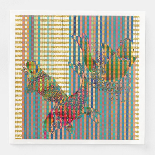 Koi Dinner Papieren servetten (Voorkant)