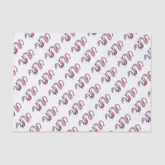 Koi Dragon Tissuepapier (Voorkant)