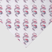 Koi Dragon Tissuepapier (Detail)