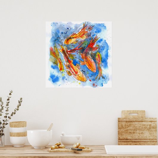 Koi Dreaming Poster (Keuken)