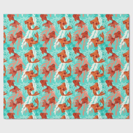 Koi- en Goldfish rappelpapier Cadeaupapier (Vlak)