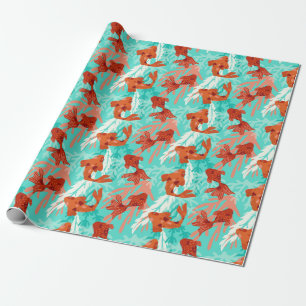 Koi- en Goldfish rappelpapier Cadeaupapier