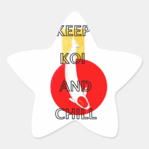 KOI EN KIND HOUDEN STER STICKER