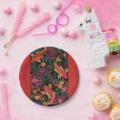 Koi en Peonies Paper Bord (Feest)