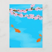 Koi en Sakura-Briefkaart Briefkaart (Voorkant)