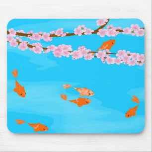 Koi en Sakura Mousepad Muismat