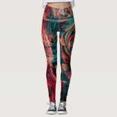 Koi en vrouw leggings (Voorkant)