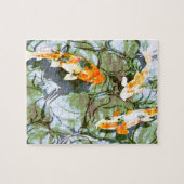 Koi Fish 8 x 10 inch Puzzle met tin Legpuzzel (Horizontaal)