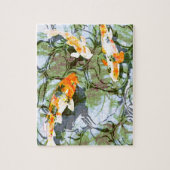 Koi Fish 8 x 10 inch Puzzle met tin Legpuzzel (Verticaal)