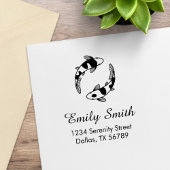 Koi Fish-adres Rubberstempel