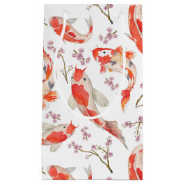 Koi Fish and Cherry Blossom Pattern Klein Cadeauzakje