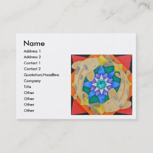 Koi Fish and Lotus Visitekaartje