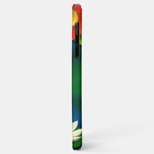 Koi fish and White Lotus Lily Pad Pond Case-Mate iPhone Case (Achterkant/links)