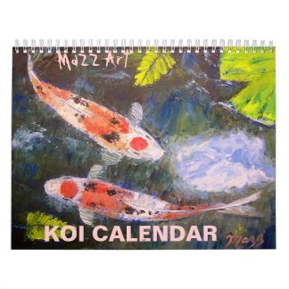 Koi Fish Art Calendar Kalender