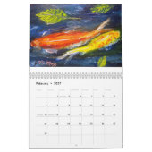 Koi Fish Art Calendar Kalender (Feb 2027)