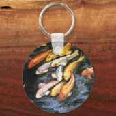 Koi Fish Art Painting Charm Sleutelhangers (Voorkant)