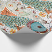 Koi Fish Art , rappapier Cadeaupapier (Hoek)