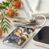 Koi Fish Art Sleutelhanger Pendant Charms (Voorkant Rechts)
