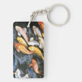 Koi Fish Art Sleutelhanger Pendant Charms (achterkant)