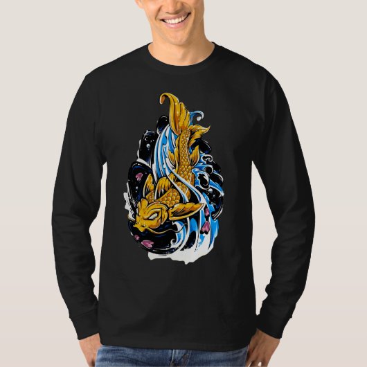 Koi Fish Art Work T-shirt (Voorkant)