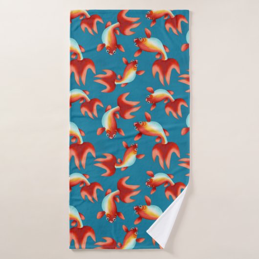 Koi Fish Badhanddoek (Badhanddoek)