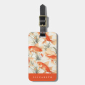 Koi Fish Bagagelabel (Voorkant verticaal)