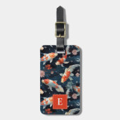 Koi Fish Bagagelabel (Voorkant verticaal)