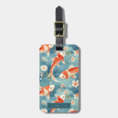 Koi Fish Bagagelabels (Voorkant verticaal)