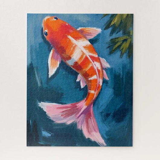 Koi Fish Beautiful Watercolor Legpuzzel (Verticaal)