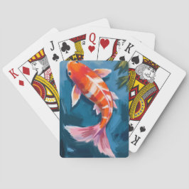 Koi Fish | Beautiful Watercolor Pokerkaarten