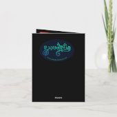 Koi Fish Bedankt Kaart (Achterkant)