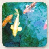 Koi Fish Bier Onderzetter (Voorkant)