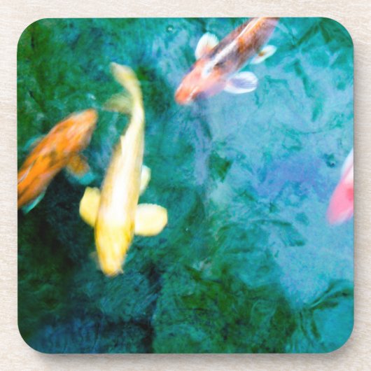 Koi Fish Bier Onderzetter (Voorkant)