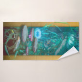 Koi Fish BORN OF DRAGONFLY Badhanddoek (Badhanddoek)