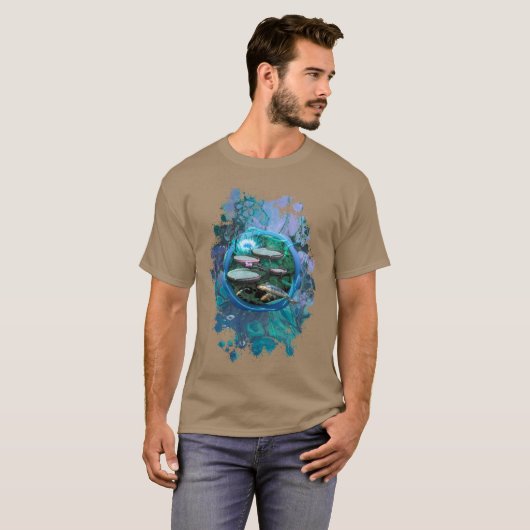 Koi Fish "BORN OF DRAGONFLY" T-shirt (Voorkant volledig)