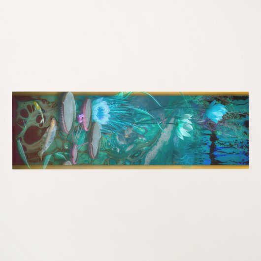 KOI FISH Born of Dragonfly Yogamat (Achterkant (horizontaal))