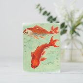 Koi Fish Briefkaart (Staand voorkant)