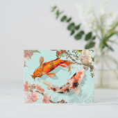 Koi Fish Briefkaart (Staand voorkant)