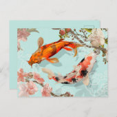 Koi Fish Briefkaart (Voorkant / Achterkant)