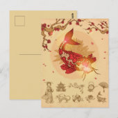 Koi Fish Briefkaart (Voorkant / Achterkant)