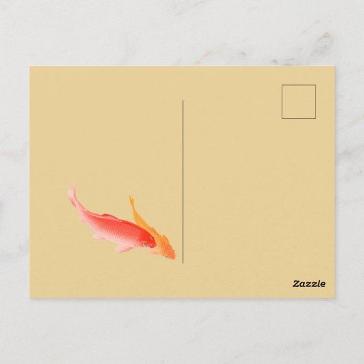 Koi Fish Briefkaart (Achterkant)