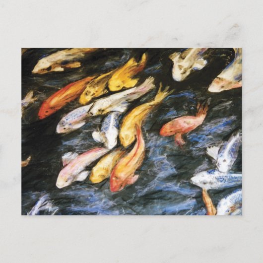 Koi Fish Briefkaart (Voorkant)