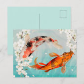 Koi Fish Briefkaart (Voorkant / Achterkant)