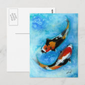 Koi Fish Briefkaart (Voorkant / Achterkant)