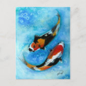 Koi Fish Briefkaart (Voorkant)
