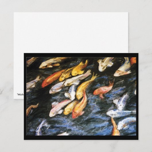 Koi Fish Briefkaart (Voorkant / Achterkant)
