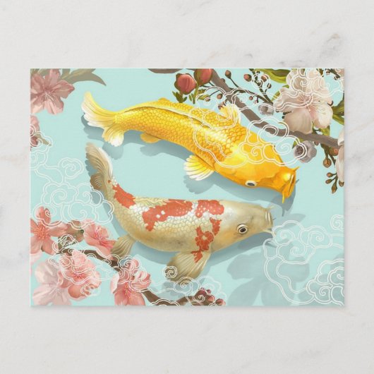 Koi Fish Briefkaart (Voorkant)