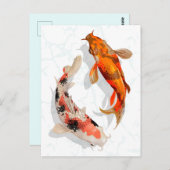 Koi Fish Briefkaart (Voorkant / Achterkant)