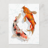 Koi Fish Briefkaart (Voorkant)