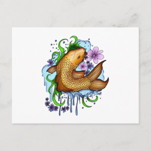 Koi Fish Briefkaart